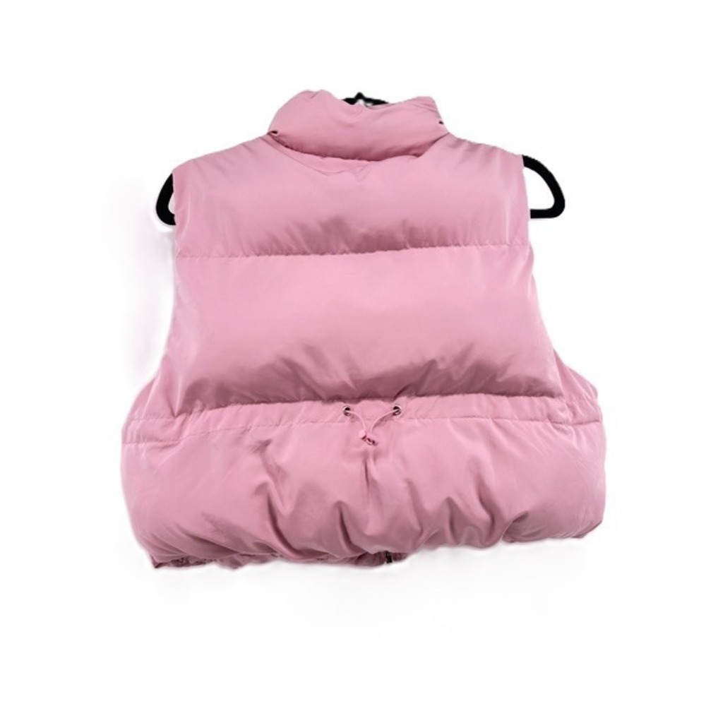 Altar'd State Pink Cropped Puffer Vest Sleeveless Jacket Size L - Picture 4 of 8